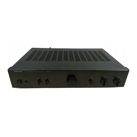 Rotel RA-920AX Technical Manual