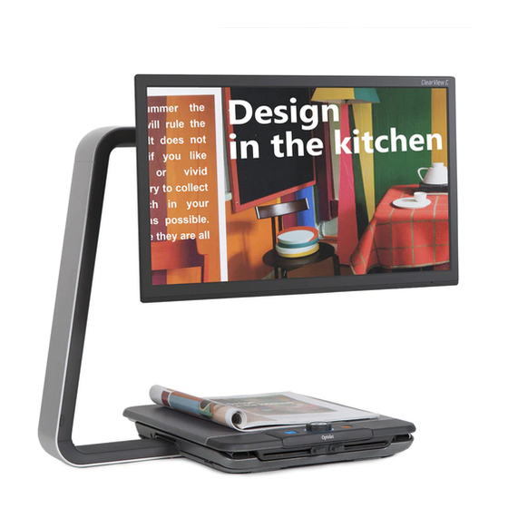 Optelec ClearView Speech User Manual