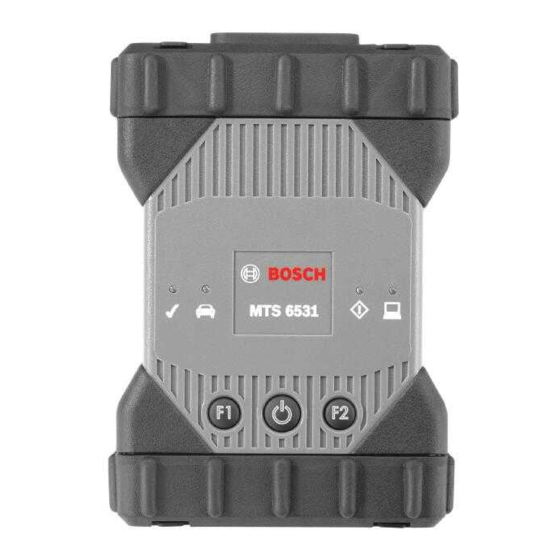 Bosch MTS 6513 User Manual