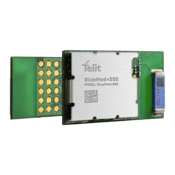 Telit Wireless Solutions BlueMod+S50/AI Hardware User's Manual