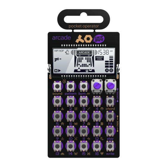 teenage engineering Arcade PO-20 User Manual