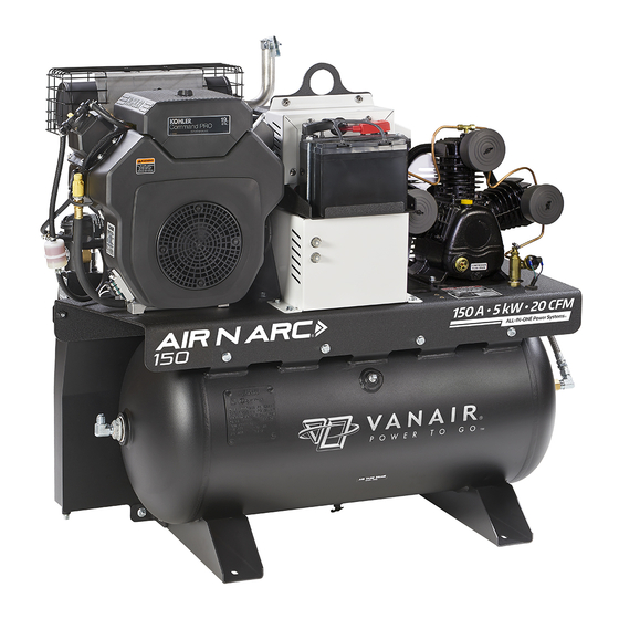 Vanair ALL-IN-ONE POWER SYSTEM AIR N ARC 150 Series Operations Manual & Parts List