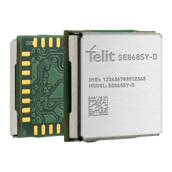 Telit Wireless Solutions SE868SY-D EVK User Manual