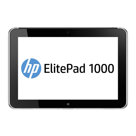 HP elitepad-1000 Manuals