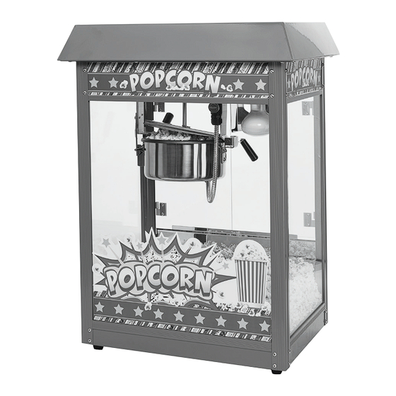 Winco POP-8B Operating Instructions Manual