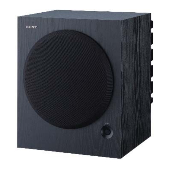 Sony SA-WM500 Marketing Specification Sheet
