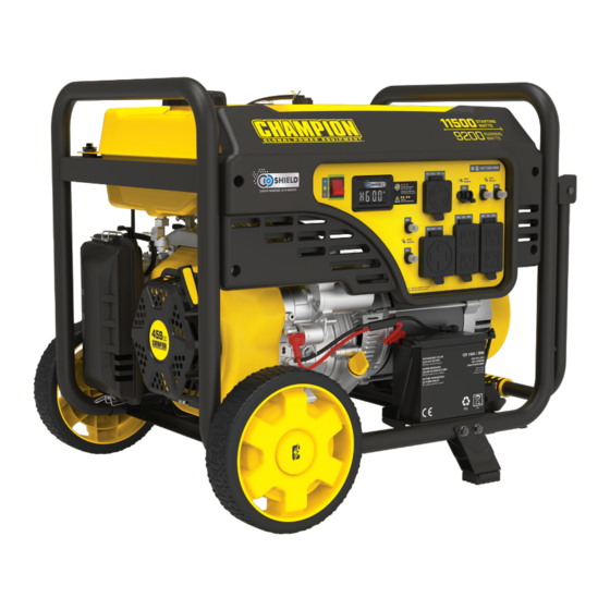 Champion Global Power Equipment 201110 Quick Start Manual