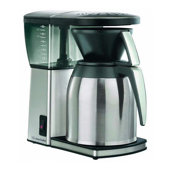 Melitta Excellent Therm Operating Instructions Manual