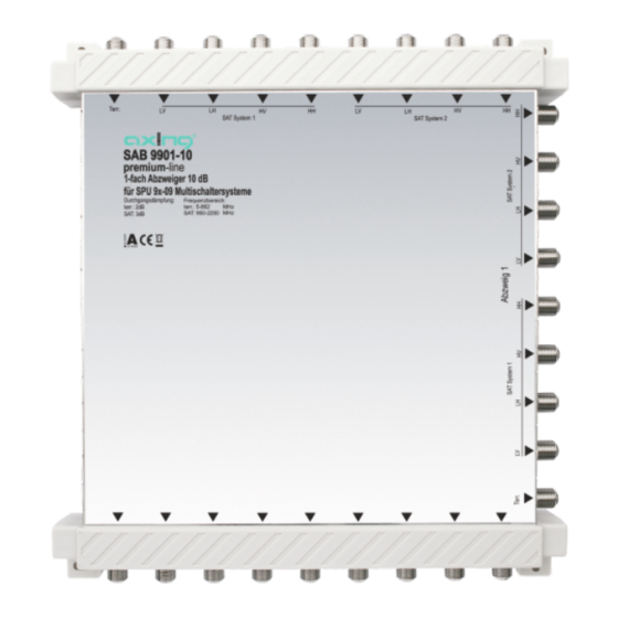 axing premium-line SAB 9901-10 Operation Instructions