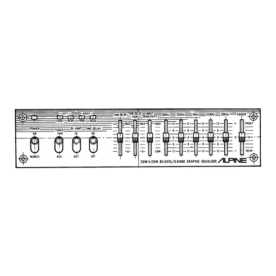 Alpine 3007 Service Manual