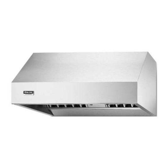 VIKING PROFESSIONAL INDOOR & OUTDOOR HOODS USE & CARE MANUAL Pdf