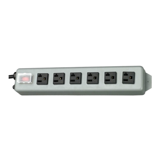 Tripp Lite PS-615-HG Medical-Grade Power Strip, 120 VAC, 15 A, 6