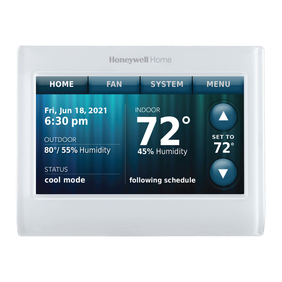 HONEYWELL 9000 COLOR TOUCHSCREEN USER MANUAL Pdf Download | ManualsLib