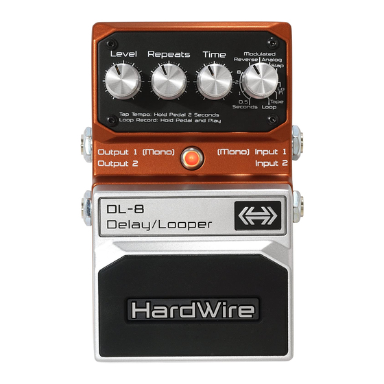 DIGITECH HARDWIRE DL8 OWNER'S MANUAL Pdf Download ManualsLib