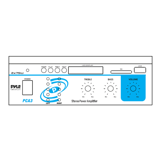Pyle PCA3 User Manual