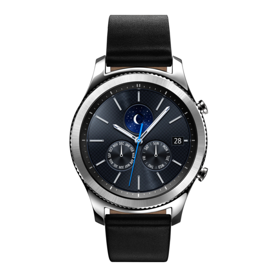 Samsung Gear S3 classic Welcome Manual