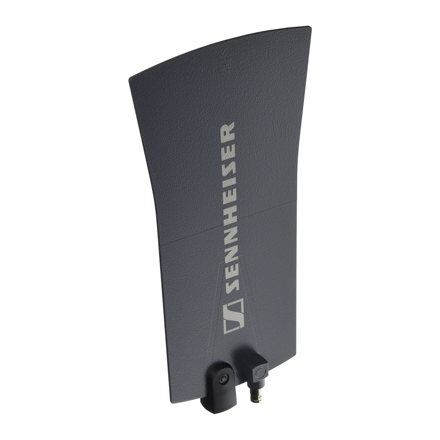 Sennheiser A 1031-U - Omnidirectional Antenna Manual