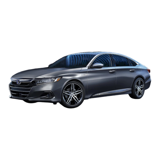Honda ACCORD Hybrid 2022 Owner's Manual