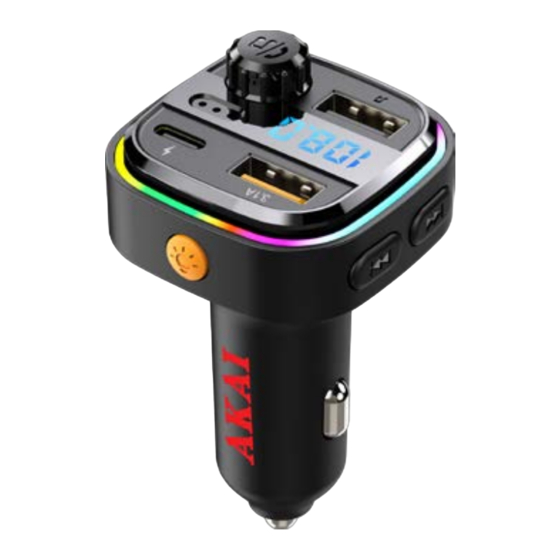 User Manuals: Akai FMT-26BT Car FM Transmitter