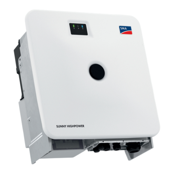 SMA SUNNY HIGHPOWER PEAK3 SHP FLEX-US-21 Operating Manual