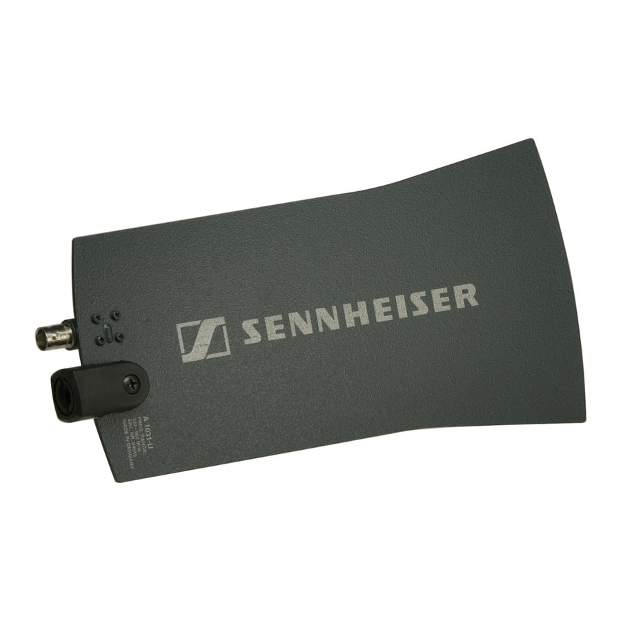 Sennheiser A 1031 U Instructions For Use Manual