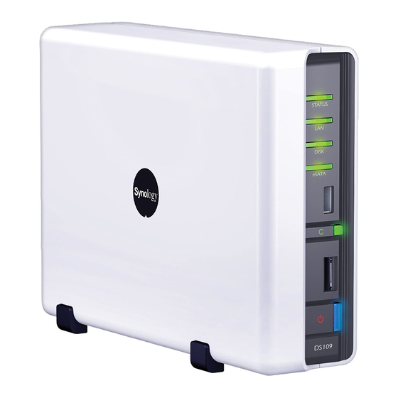 Synology DS109j 1-bay SATA NAS Manuals