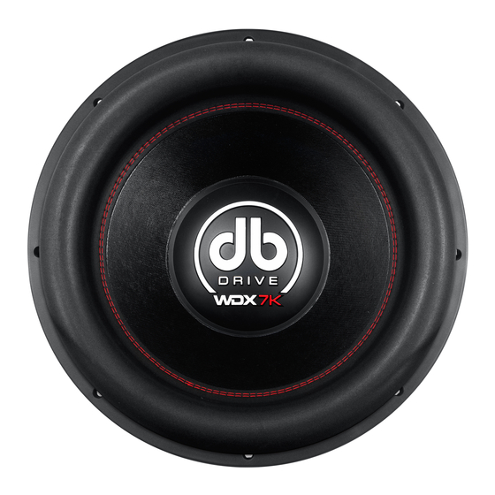 DB Drive WDX12 7KD2 User Manual