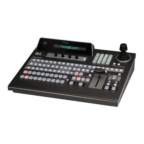FOR-A HVS-600HS Manual