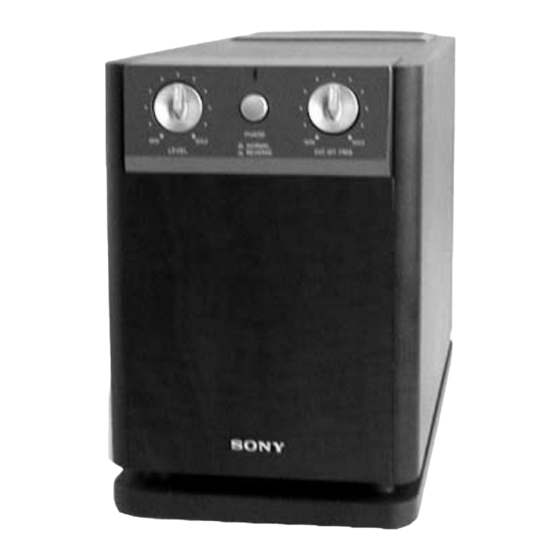 Sony SA-WEX200 Service Manual