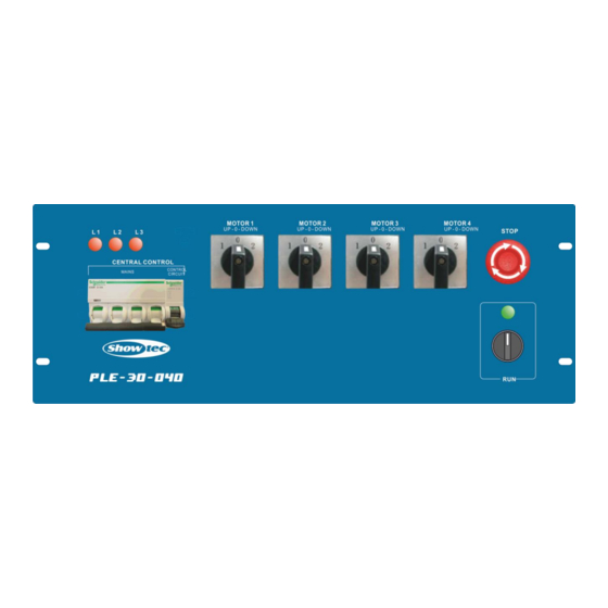 SHOWTEC PLE-30-040 Manual