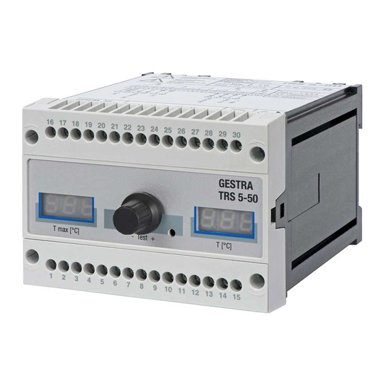GESTRA TRS 5-50 Original Installation Instructions