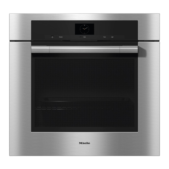 Miele H 7580 BP Operating And Installation Instructions