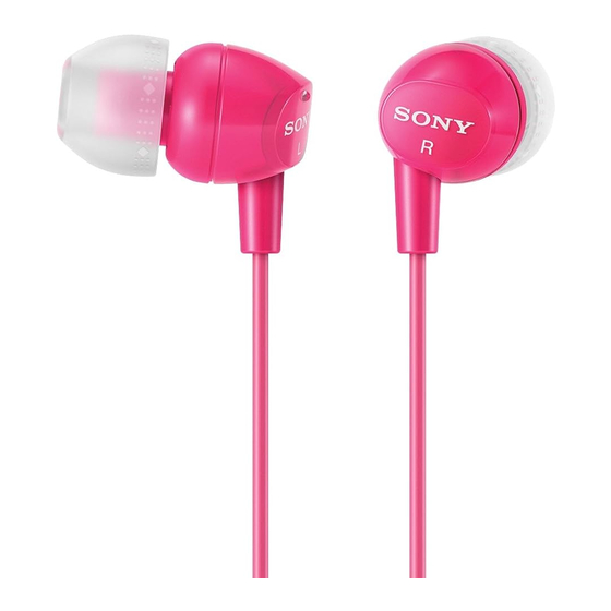Sony MDR-EX10LP Specifications