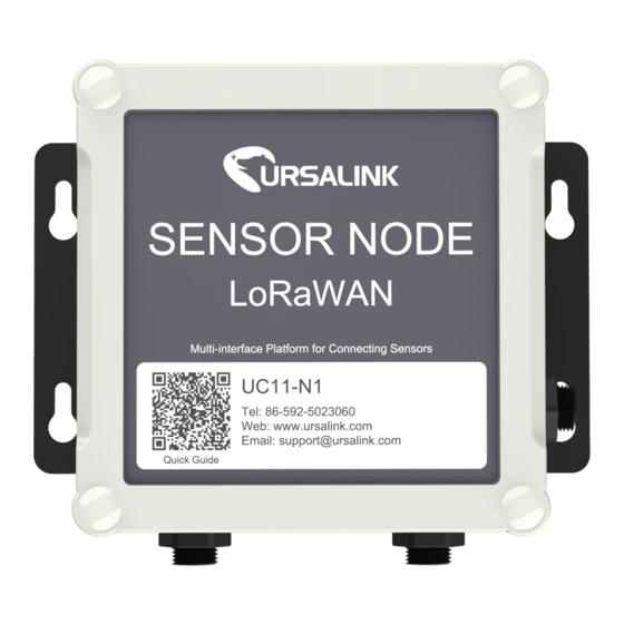 Ursalink LoRaWAN UC11-N1 Manual