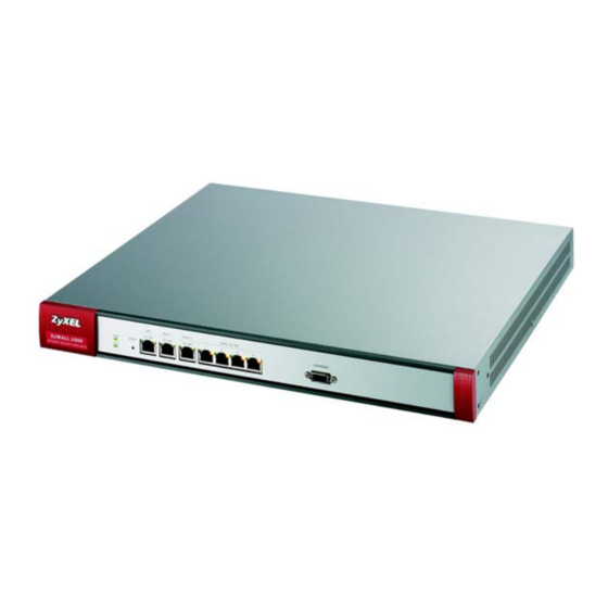 ZyXEL Communications ZYWALL USG 1000 Support Notes