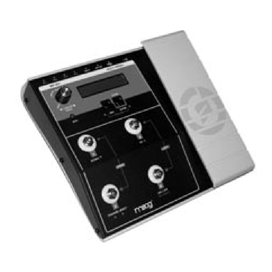 Moog MP-201 Multi-Pedal User Manual
