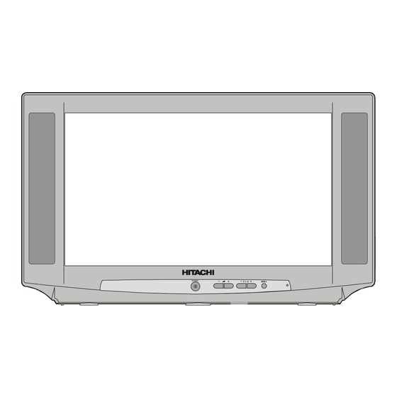 Hitachi C28W460N Instruction Manual