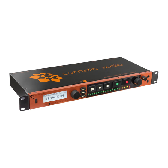 cymatic audio uTrack 24 Product Manual