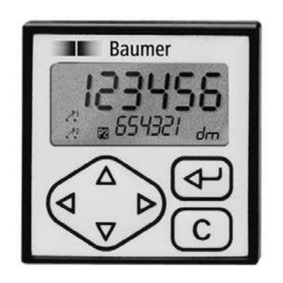 Baumer NE134 Operating Instructions Manual