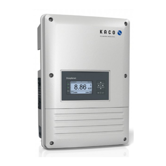 Kaco blueplanet 3.0 TL3 M2 WM OD IIG0 Operating Instructions Manual