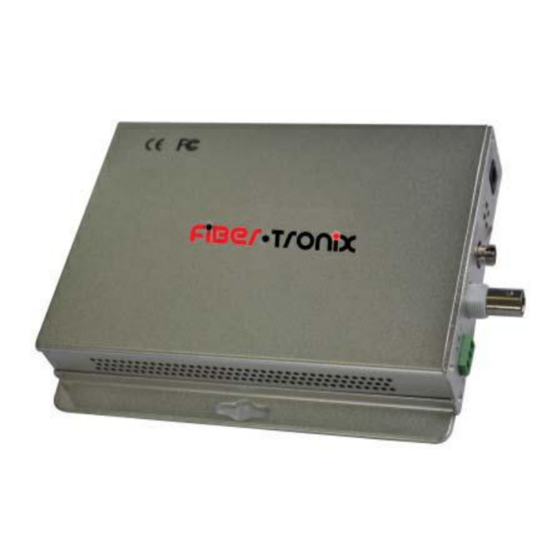 Fiber Tronix FT-FOTR-1VD-ST-S Installation Manual