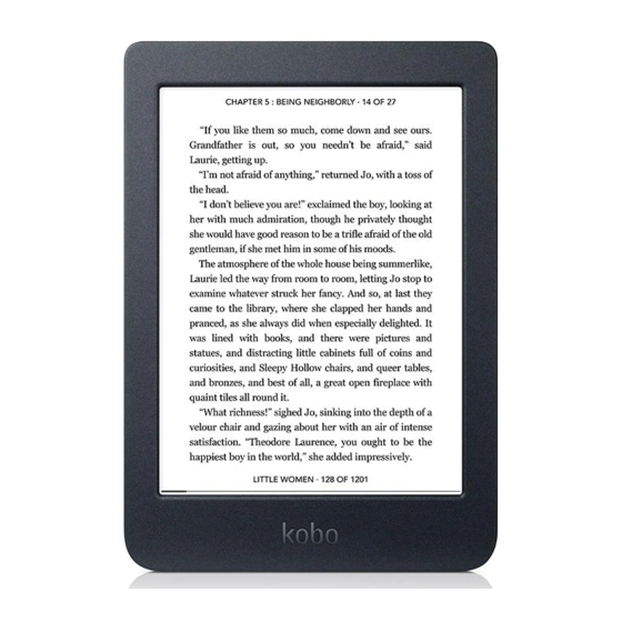Rakuten kobo nia Quick Start Manual
