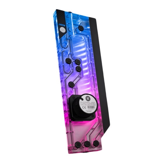 ekwb EK-Quantum Reflection2 MEG Prospect 700R D-RGB - Plexi User Manual
