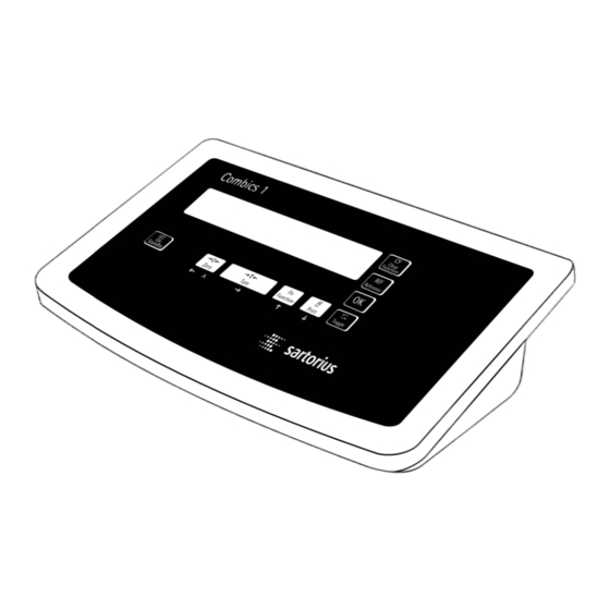 Sartorius Combics 1 Service Manual