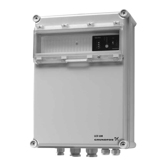 Grundfos LCD 108 Installation And Operating Instructions Manual