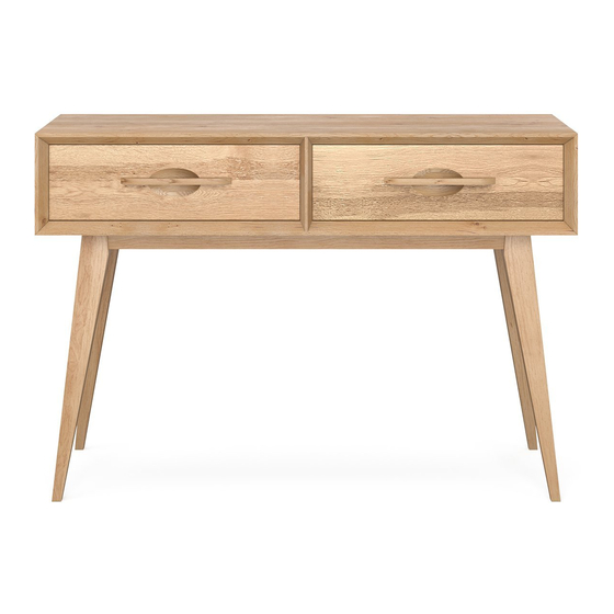 BROSA Hans Console Table with Drawers Assembly Manual