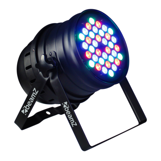 Beamz 151.238 LED PAR 64-36x1W RGB DMX Manuals