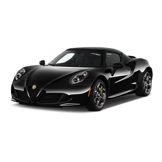 Alfa Romeo 4C 2015 User Manual