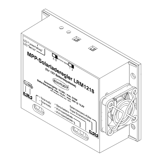 Schaudt SLRM 1218 Installation Instructions Manual