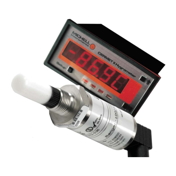 Michell Instruments Cermet II User Manual